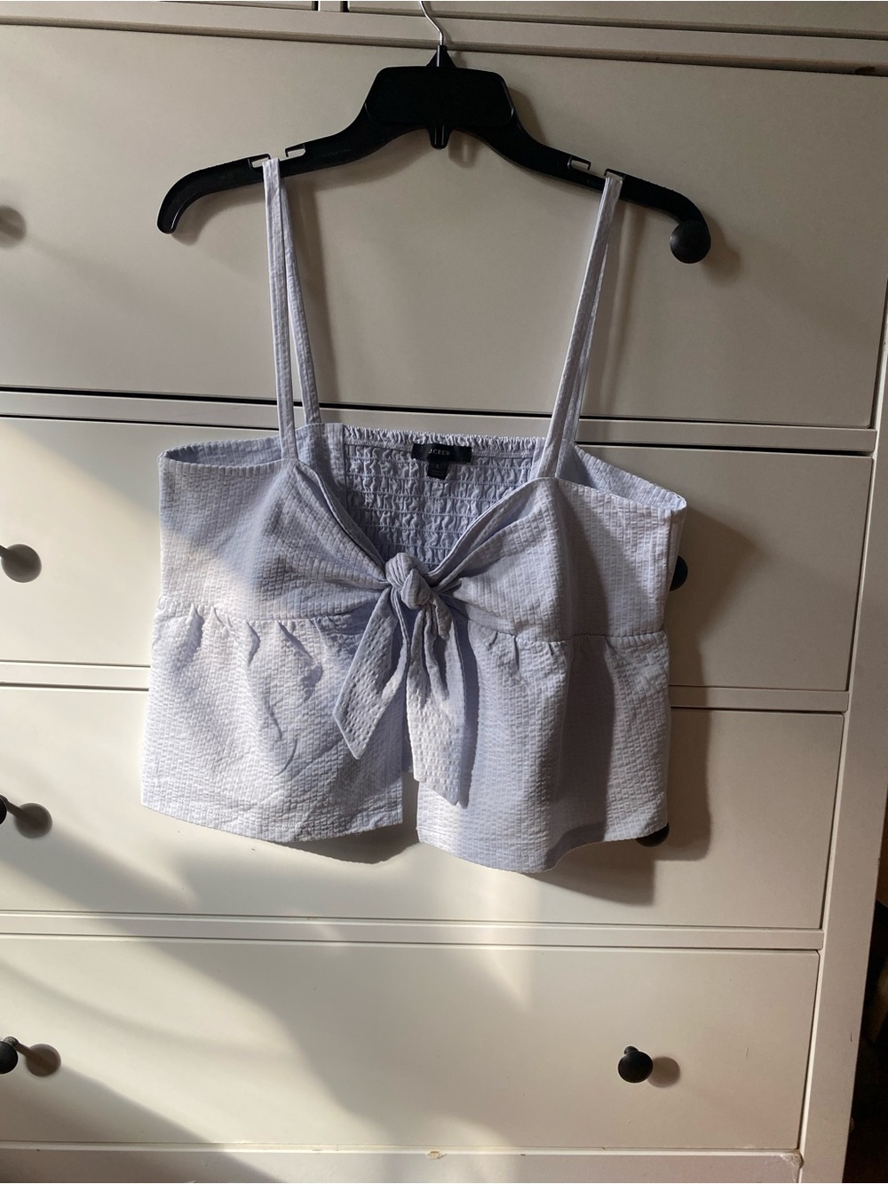 J. Crew Light Blue Tie-Front Camisole